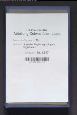 Erhebung der Ergänzungssteuer im Veranlagungsbezirk Detmold