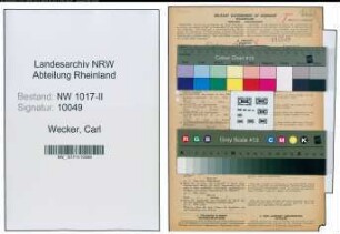 Entnazifizierung Carl Wecker , geb. 03.04.1897 (Installateur)