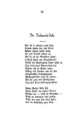 Die Parlaments-Jette