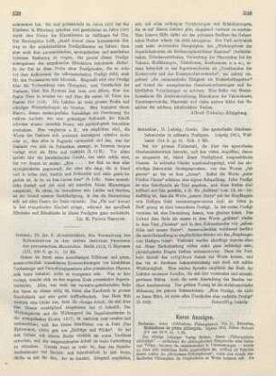 329-330 [Rezension] Gebser, Friedrich, Die Verwaltung des Ephoralamtes in den sieben östlichen Provinzen der preußischen Monarchie