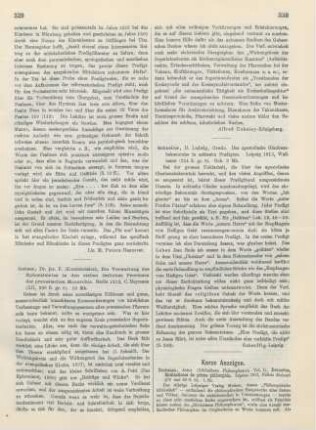 329-330 [Rezension] Gebser, Friedrich, Die Verwaltung des Ephoralamtes in den sieben östlichen Provinzen der preußischen Monarchie