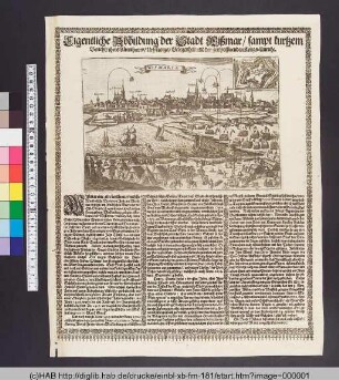 Eigentliche Abbildung der Stadt Wißmar/ sampt kurtzem Bericht/ ihres Alterthumbs/ Ursprungs/ Gelegenheit/ und der Zeit passirenden Kriegs-Unruhe