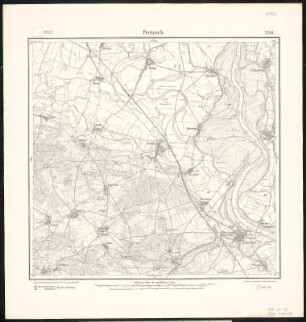 Meßtischblatt 2391 : Pretzsch, 1904 : Pretzsch. - Aufn. 1902. - 1:25000. - [Berlin]: Reichsamt für Landesaufnahme, 1904. - 1 Kt.