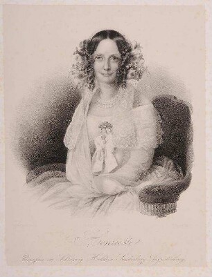 Bildnis von Henriette (1806-1858), Prinzessin von Schleswig-Holstein-Sonderburg-Augustenburg