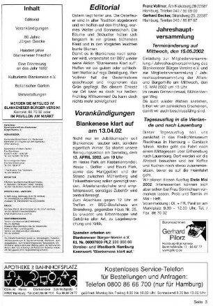 Vorankündigungen
