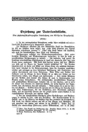 Erziehung zur Vaterlandsliebe : eine psychologisch-pädagogische Untersuchung ; (Schluß)