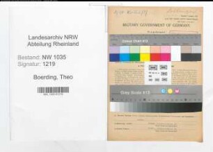 Entnazifizierung Theo Boerding , geb. 08.03.1901 (Bergingenieur)