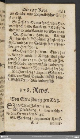 138. Reys. Von Straßburg gen Metz