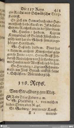 138. Reys. Von Straßburg gen Metz