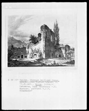Die Ruine des Klosters Heiliges Kreuz