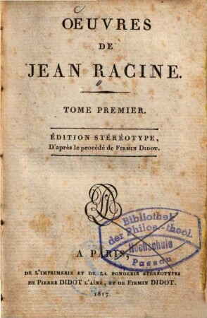 Oeuvres de Racine, 1