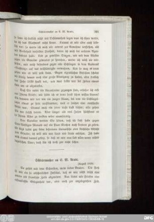 Schleiermacher an E. M. Arndt. [August 1828].
