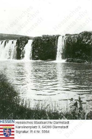 Trapp, Paul (1879-1916) / Wasserfälle in Abessinien/Ostafrika