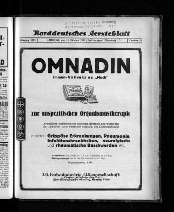 Jahrgang 1926, Hamburg, den 10. Oktober 1926, Nummer 41