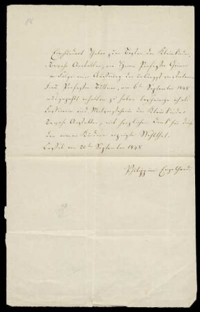 Brief von Philippine Engelhard an Ludwig Emil Grimm