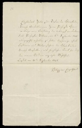 Brief von Philippine Engelhard an Ludwig Emil Grimm
