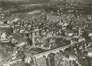 Bautzen, Luftbildschrägaufnahme von Südwesten