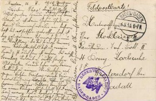 Erster Weltkrieg - Feldpostkarten