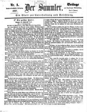 Der Sammler. 36. 1867