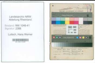 Entnazifizierung Hans Werner Loitsch , geb. 03.06.1922 (Polizist)