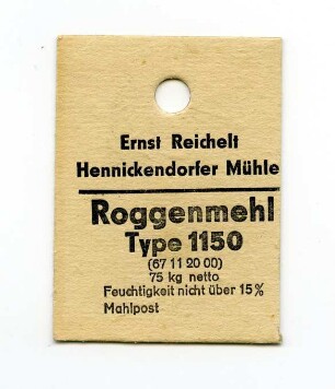 Hennickendorfer Mühle Ernst Reichelt