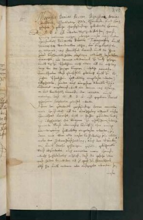 [Nr. 75]: Einlassgesuch für Philibert Brunn, Reisender aus Pestgebiet