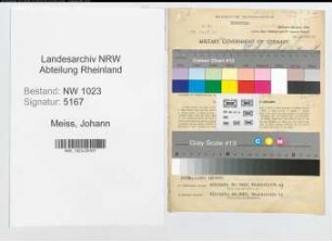 Entnazifizierung Johann Meiss , geb. 17.10.1879 (Dachdecker)