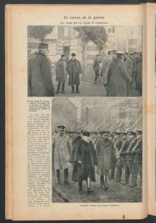 El correo de la guerra : La visita del rey Jorge de Inglaterra