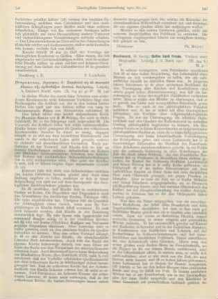 342-343 [Rezension] Buchwald, Georg, Gustav Adolf Fricke. Versuch einer Biographie