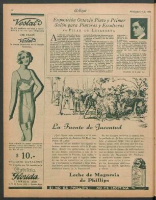 Exposición Octavio Pinto y Primer Salón para Pintoras y Escultoras
