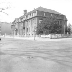 Cottbus-Mitte, August-Bebel-Straße 85. Knappschaftsgebäude (1911). Eckansicht
