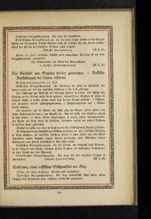 Der Kirchhof von Souchez wieder genommen. - Russische Vorstellungen bei Lipina erstürmt.
