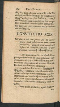 Constitutio XXIX.