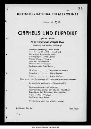 Orpheus und Eurydike