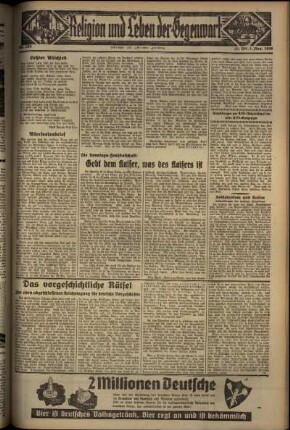 Vierte Ausgabe vom Sonntag, den 01. November 1936.