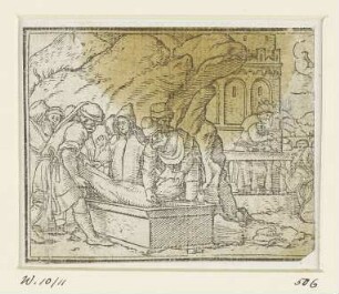 Moses vor dem brennenden Dornbusch, Blatt 11 der Folge "Bilder des Alten Testaments"