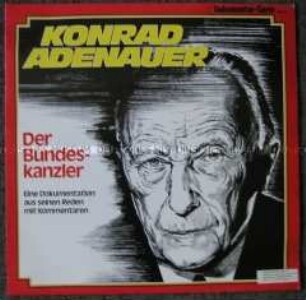 Schallplatte über Konrad Adenauer, Plattenhülle