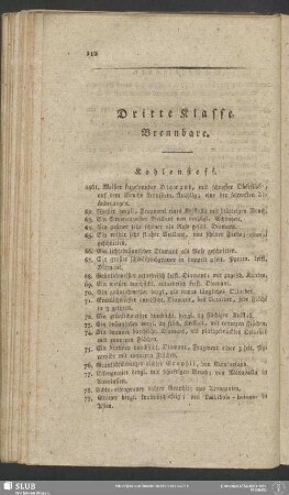 Dritte Klasse. Brennbare