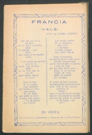 Francia : (Vals)
