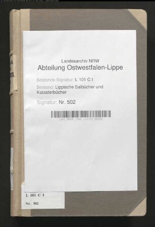 Salbuch der Stadt Blomberg von 1775, Bd. 2