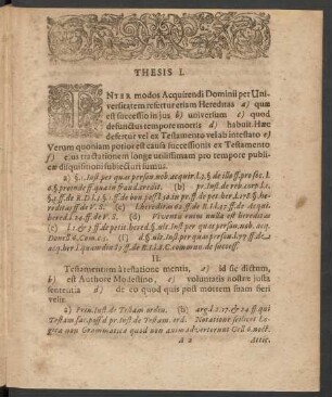 [Thesis I. - XXV.]