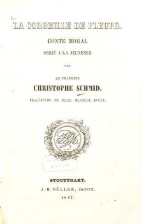 La corbeille de fleurs : conte moral dedié à la jeunesse
