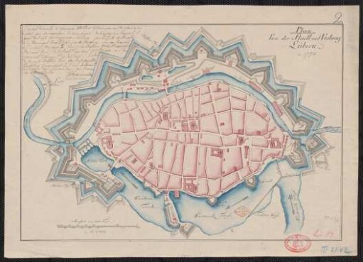 Plan von der Stadt und Vestung Lübeck