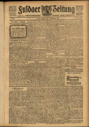 Zweite Ausgabe vom Montag, den 04. November 1907.