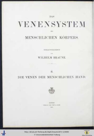 2: Das Venensystem des menschlichen Körpers: Die Venen der menschlichen Hand