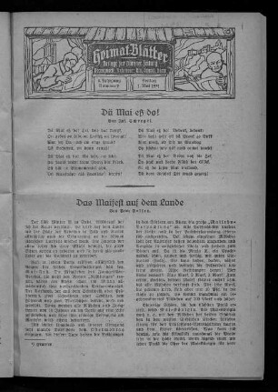 Heimat-Blätter. 1925-1938