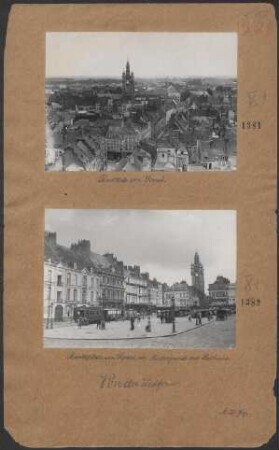 Marktplatz von Douai, im Hintergrunde das Rathaus