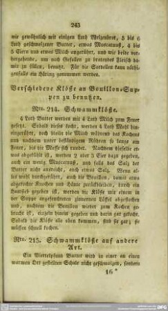 Verschiedene Klöße an Bouillon-Suppen zu benutzen