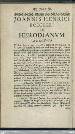 Joannis Henrici Boecleri In Herodianum Annotata