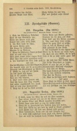 XIII. Spruchgedichte (Gnomen)